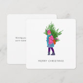 Merry Christmas - Flat Card (Voorkant / Achterkant)