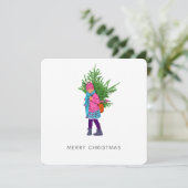Merry Christmas - Flat Card (Staand voorkant)