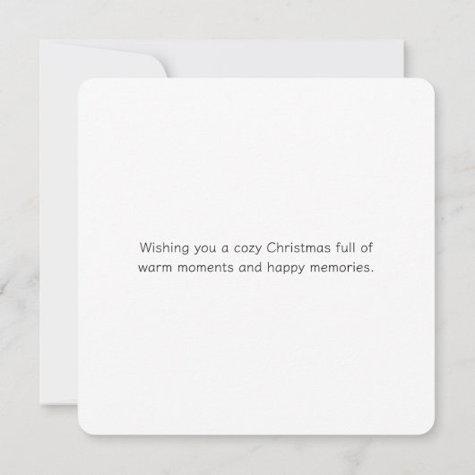 Merry Christmas - Flat Card (Achterkant)