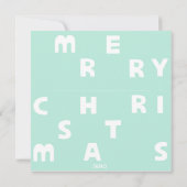 MERRY CHRISTMAS Flat Note Card Notitiekaartje (Achterkant)