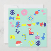 MERRY CHRISTMAS Flat Note Card Notitiekaartje (Voorkant)