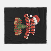 Merry Christmas Fleece Blanket Deken (Voorkant (Horizontaal))