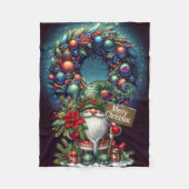 MERRY CHRISTMAS FLEECE DEKEN (Voorkant)