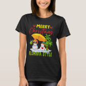 Merry Christmas Florida Style Snowman Summer Vacat T-shirt (Voorkant)