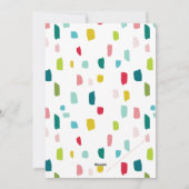 MERRY CHRISTMAS foliday falala colorful typography Feestdagenkaart (Achterkant)