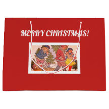 MERRY CHRISTMAS FOLK ART Cadeau