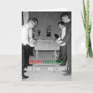 MERRY CHRISTMAS  FOOSBALL FUZBOLL FOTO FEESTDAGEN KAART