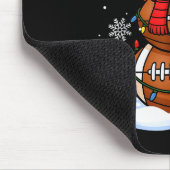 Merry Christmas Football Snowman Holiday Srts Xmas Muismat (Hoek)