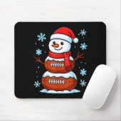 Merry Christmas Football Snowman Pajamas Funny Srt Muismat (Met muis)
