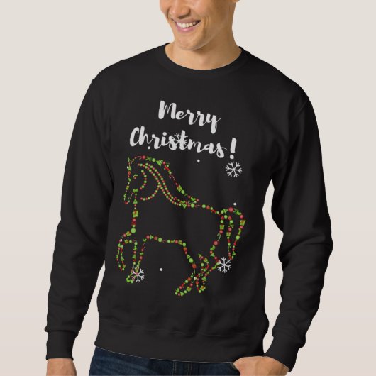 Merry Christmas for Riders Horse  Horses Christmas Trui (Voorkant)