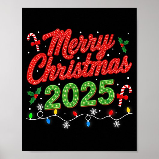 Merry Christmas For Women Men Boys Youth Xmas  Poster (Voorkant)