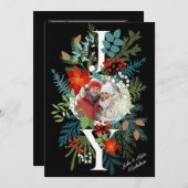 MERRY CHRISTMAS Foto Feestdagenkaart (Voorkant / Achterkant)