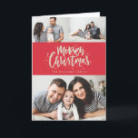 MERRY CHRISTMAS foto kerstmis wenskaart Feestdagen Kaart<br><div class="desc">Markeer je favoriete familiefoto op je vakantiekaartjes dit seizoen!  Of je nu Kerstmis vieren,  Hanukkah of gewoon een nieuwjaarsgroet naar je vrienden en familie wilt sturen,  Blush Paper Co. heeft de perfecte vakantiekaart voor je.</div>