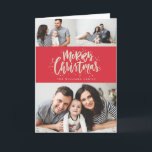 MERRY CHRISTMAS foto kerstmis wenskaart Feestdagen Kaart<br><div class="desc">Markeer je favoriete familiefoto op je vakantiekaartjes dit seizoen!  Of je nu Kerstmis vieren,  Hanukkah of gewoon een nieuwjaarsgroet naar je vrienden en familie wilt sturen,  Blush Paper Co. heeft de perfecte vakantiekaart voor je.</div>