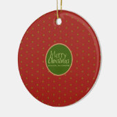 Merry Christmas Foto toevoegen Acryl Ornament (Links)