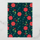 MERRY CHRISTMAS | Foto toevoegen Folie Feestdagenkaart (Achterkant)