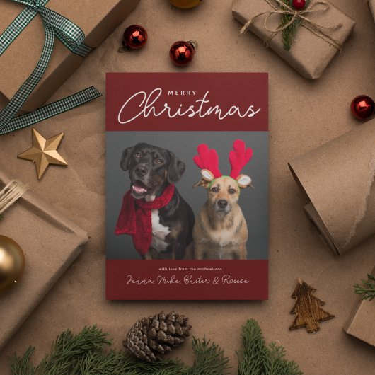 MERRY CHRISTMAS | Foto toevoegen Kaart