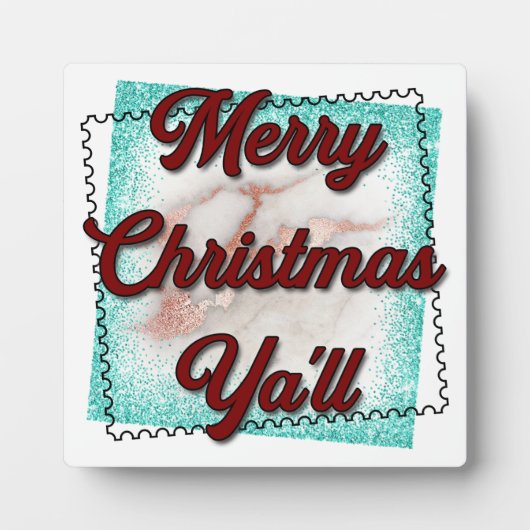 Merry Christmas Fotoplaat (Voorkant)