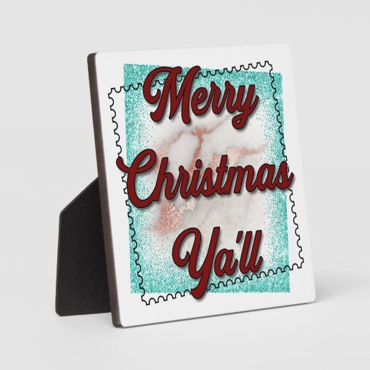 Merry Christmas Fotoplaat (Voorkant)