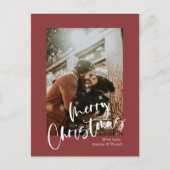 Merry Christmas Foto's Briefkaart (Voorkant)