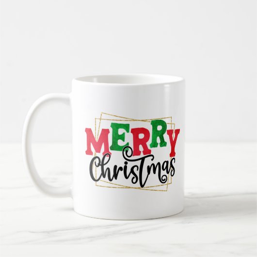 Merry Christmas Framed Design-80716 Koffiemok (Links)
