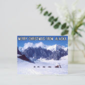 Merry Christmas from Alaska Postcard Feestdagenkaart (Staand voorkant)