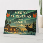 Merry Christmas from Canada Kaart (Voorkant)