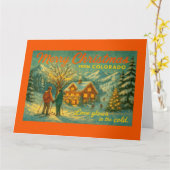 Merry Christmas from Colorado Kaart (Gele Bloem)