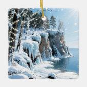 Merry Christmas from Door County, Wisconsin Keramisch Ornament (Voorkant)