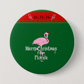 Merry Christmas from Florida Ronde Button 7,6 Cm