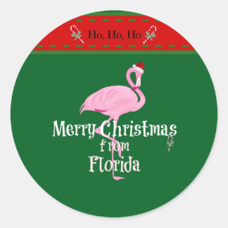 Merry Christmas from Florida Ronde Sticker