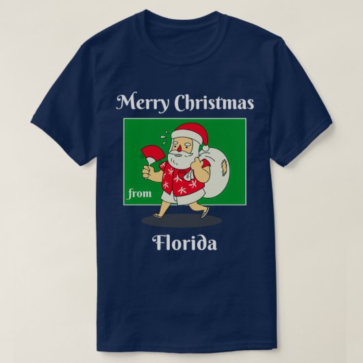 Merry Christmas from Florida T-shirt (Design voorkant)
