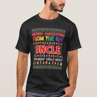 Merry Christmas From Gay Uncle LGBT Santa Sweater T-shirt