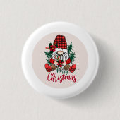 Merry Christmas from Gnome! Ronde Button 3,2 Cm (Voorkant)
