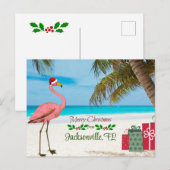 Merry Christmas from Jacksonville, FL Feestdagenkaart (Voorkant / Achterkant)