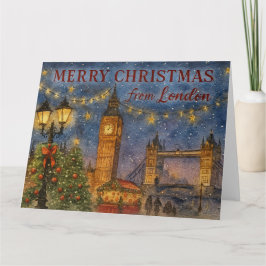 Merry Christmas from London Kaart