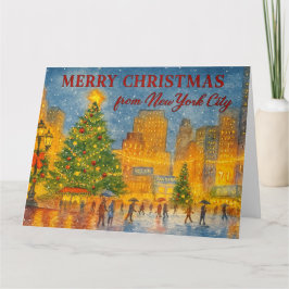 Merry Christmas from New York City Kaart