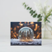 Merry Christmas from New York Feestdagenkaart (Staand voorkant)