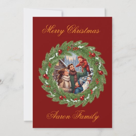 Merry Christmas From Our Family to Yours! Photo Gr Kaart (Voorkant)