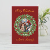 Merry Christmas From Our Family to Yours! Photo Gr Kaart (Staand voorkant)