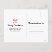 Merry Christmas from our New Home | Whimsical Feestdagenkaart (Achterkant)