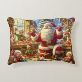 Merry Christmas From Santa and His Elves Accent Kussen (Voorkant)