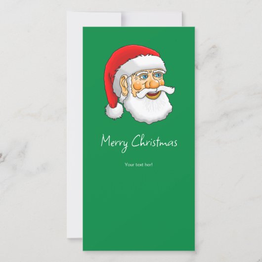 Merry Christmas from Santa Claus Feestdagenkaart (Voorkant)