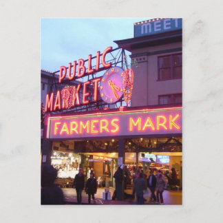 Merry Christmas from Seattle Pike Place Market Feestdagenkaart