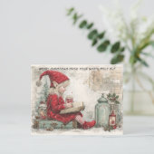 Merry Christmas from Your North Pole Elf | Cute Feestdagenkaart (Staand voorkant)