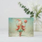 Merry Christmas from Your North Pole Elf | Cute Feestdagenkaart (Staand voorkant)