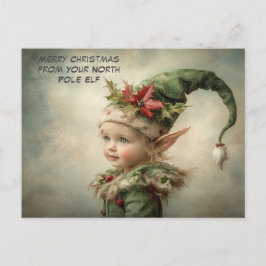 Merry Christmas from Your North Pole Elf | Cute Feestdagenkaart
