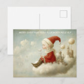 Merry Christmas from Your North Pole Elf | Cute Feestdagenkaart (Voorkant / Achterkant)