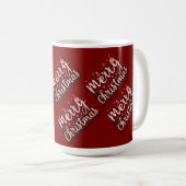 Merry Christmas: Frosty Elegance Mode Design Koffiemok (Voorkant rechts)