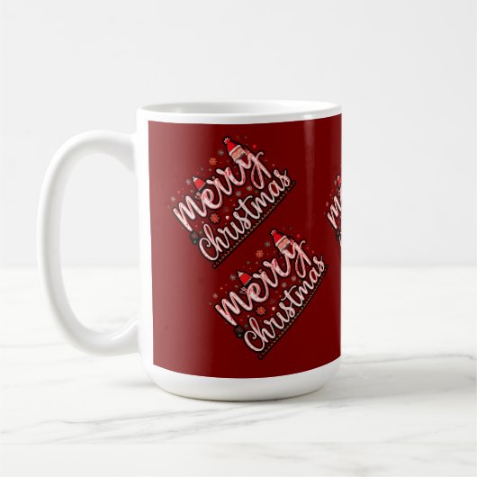 Merry Christmas: Frosty Elegance Mode Design Koffiemok (Links)